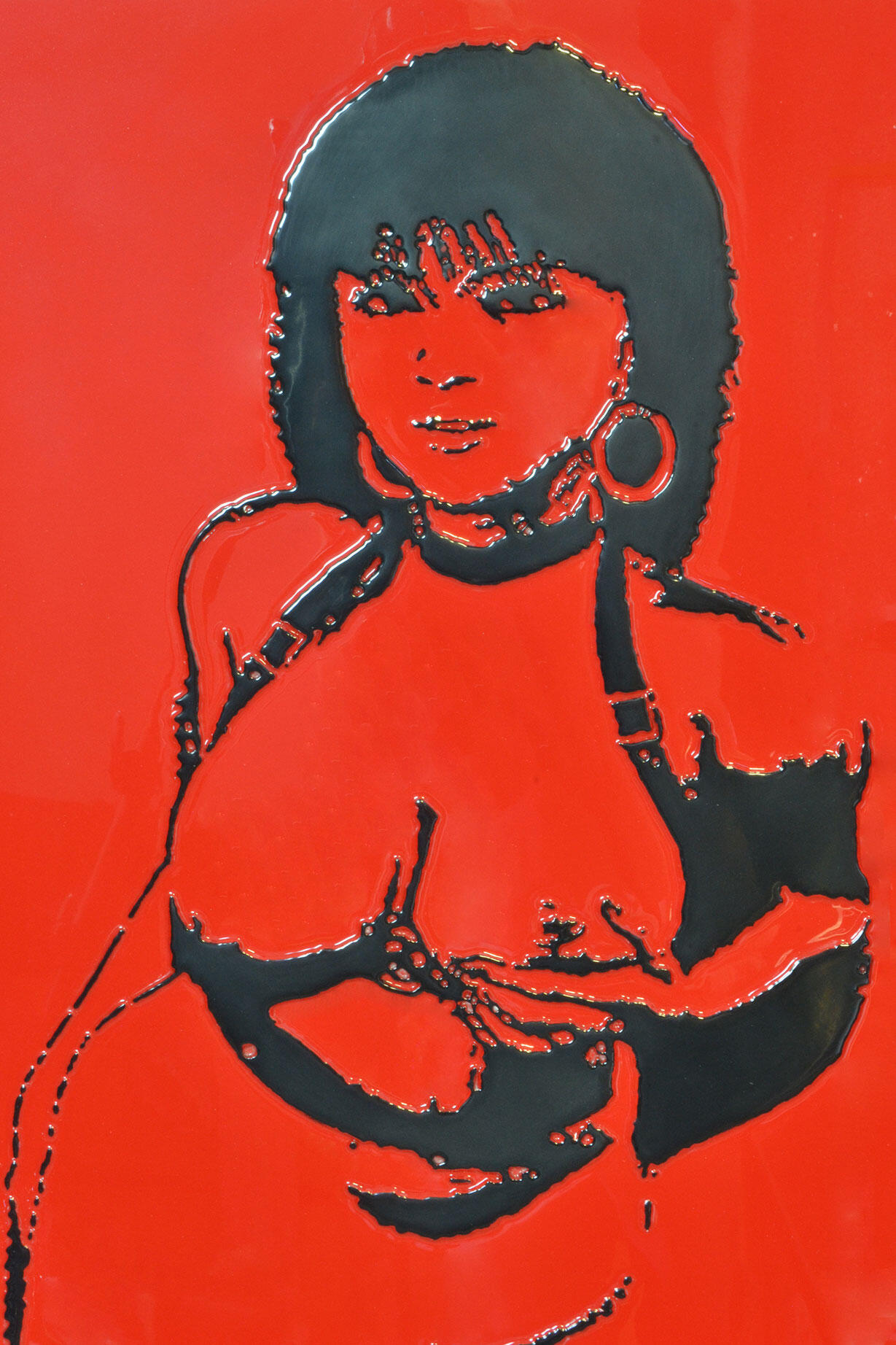 Tableau réalisé avec la technique Morphyl, une peinture acrylique gaufrée contemporaine qui métamorphose la matière en oeuvre vivante