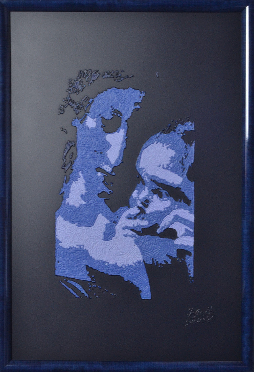 Tableau réalisé avec la technique Morphyl, une peinture acrylique gaufrée contemporaine qui métamorphose la matière en oeuvre vivante