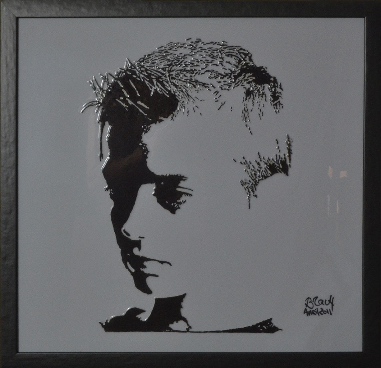 Tableau réalisé avec la technique Morphyl, une peinture acrylique gaufrée contemporaine qui métamorphose la matière en oeuvre vivante